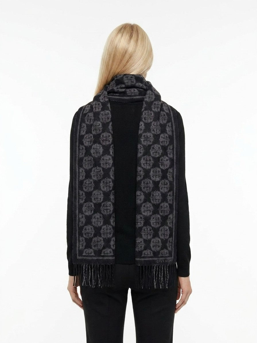 Black Wool Scarf