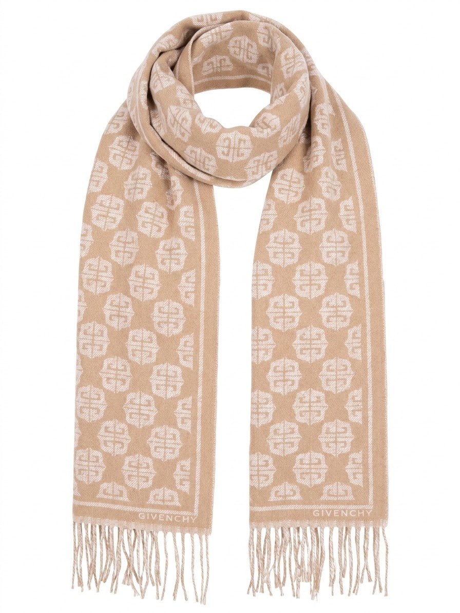 Beige Wool Scarf