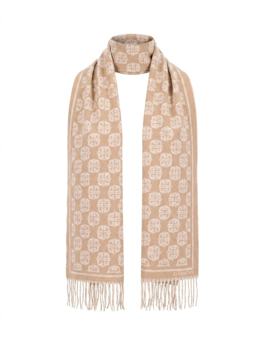 Beige Wool Scarf