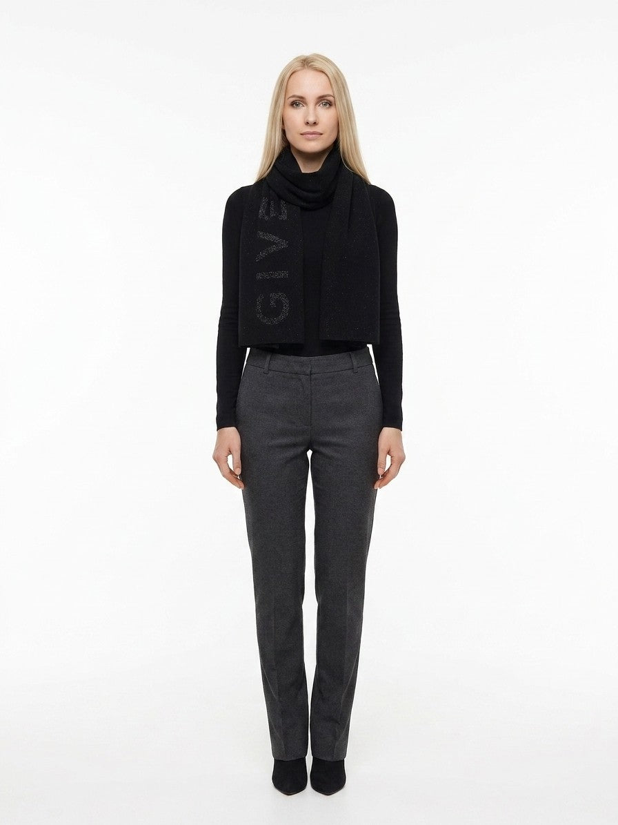 Black Wool Scarf