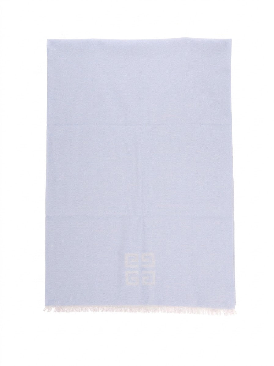 Blue Wool Scarf
