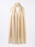 Beige Silk Scarf