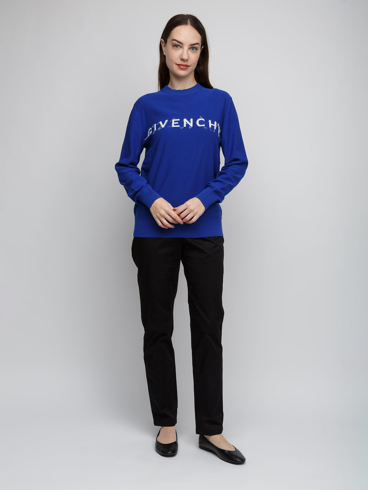 Blue Cotton Sweatshirt