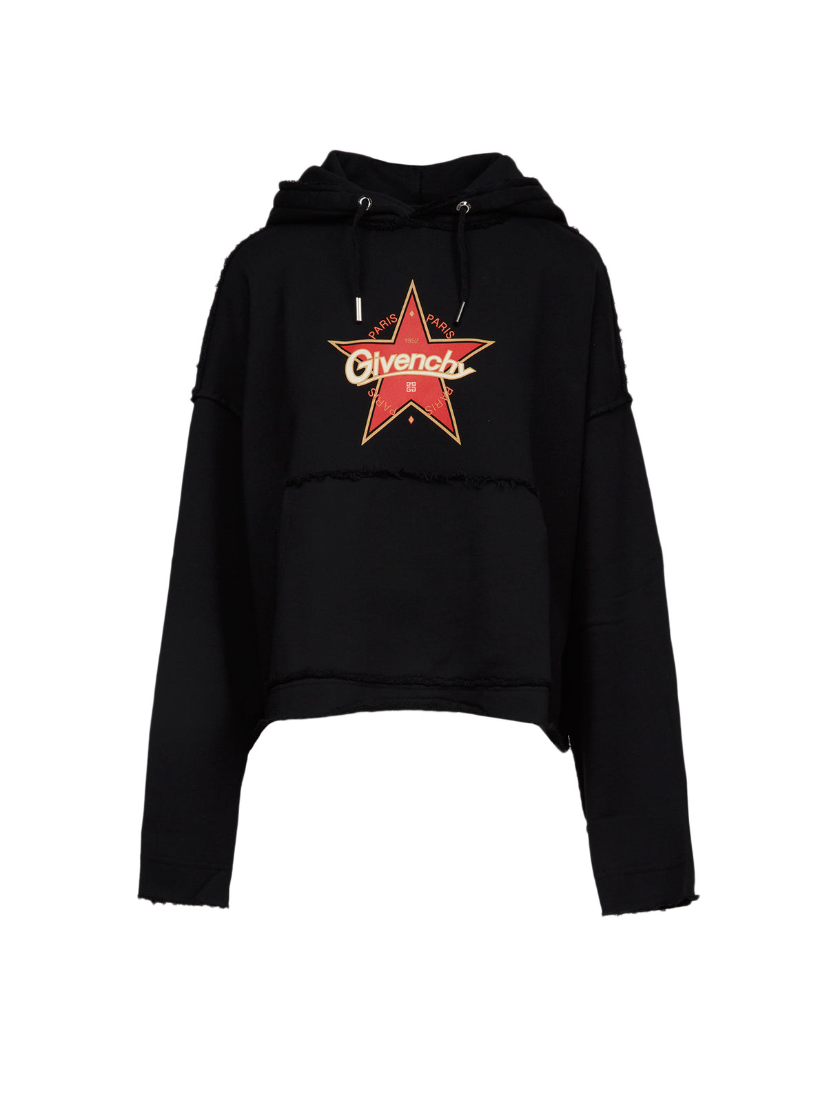 Black Cotton Hoodie