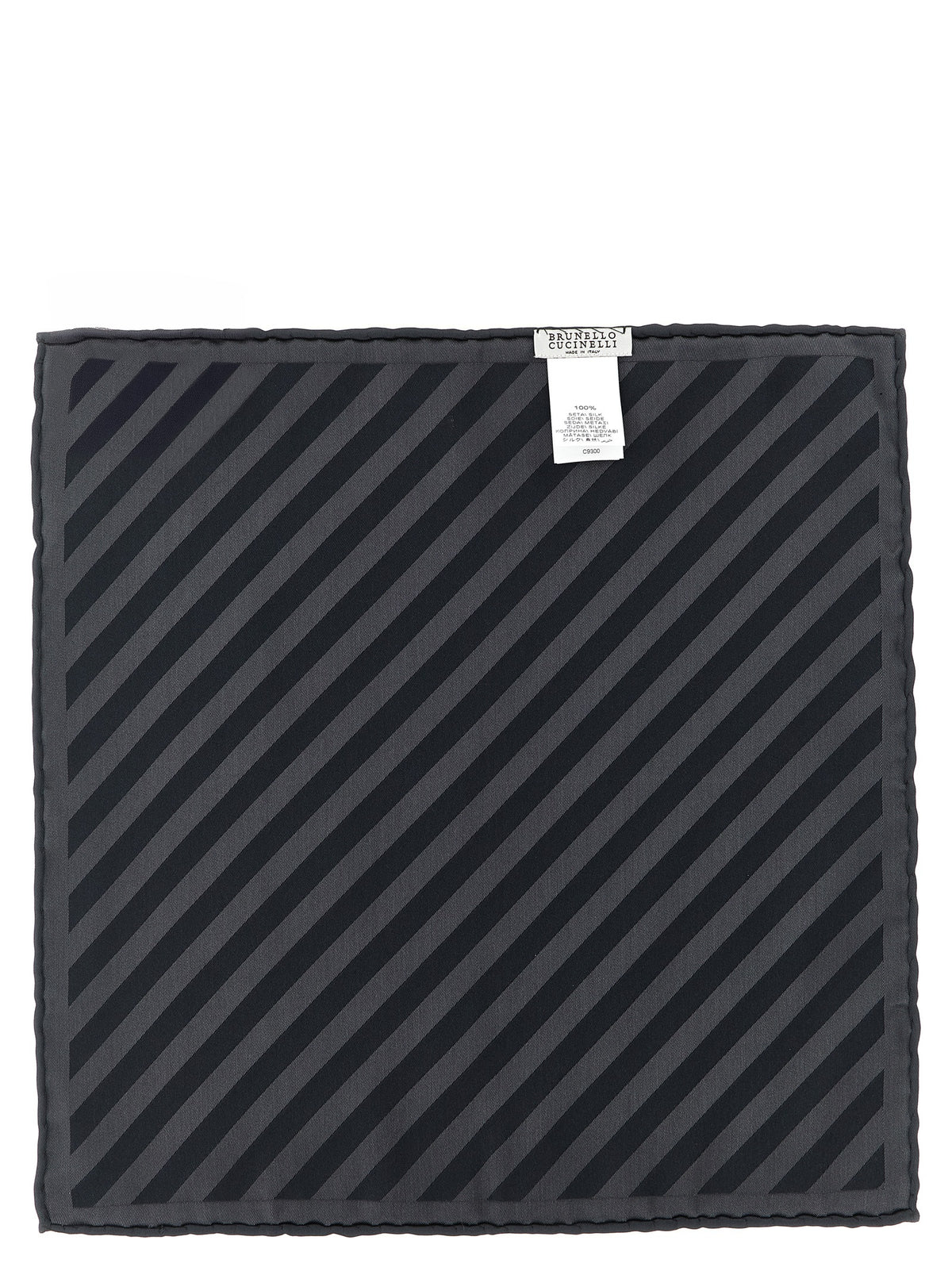 Gray Silk Pocket Square