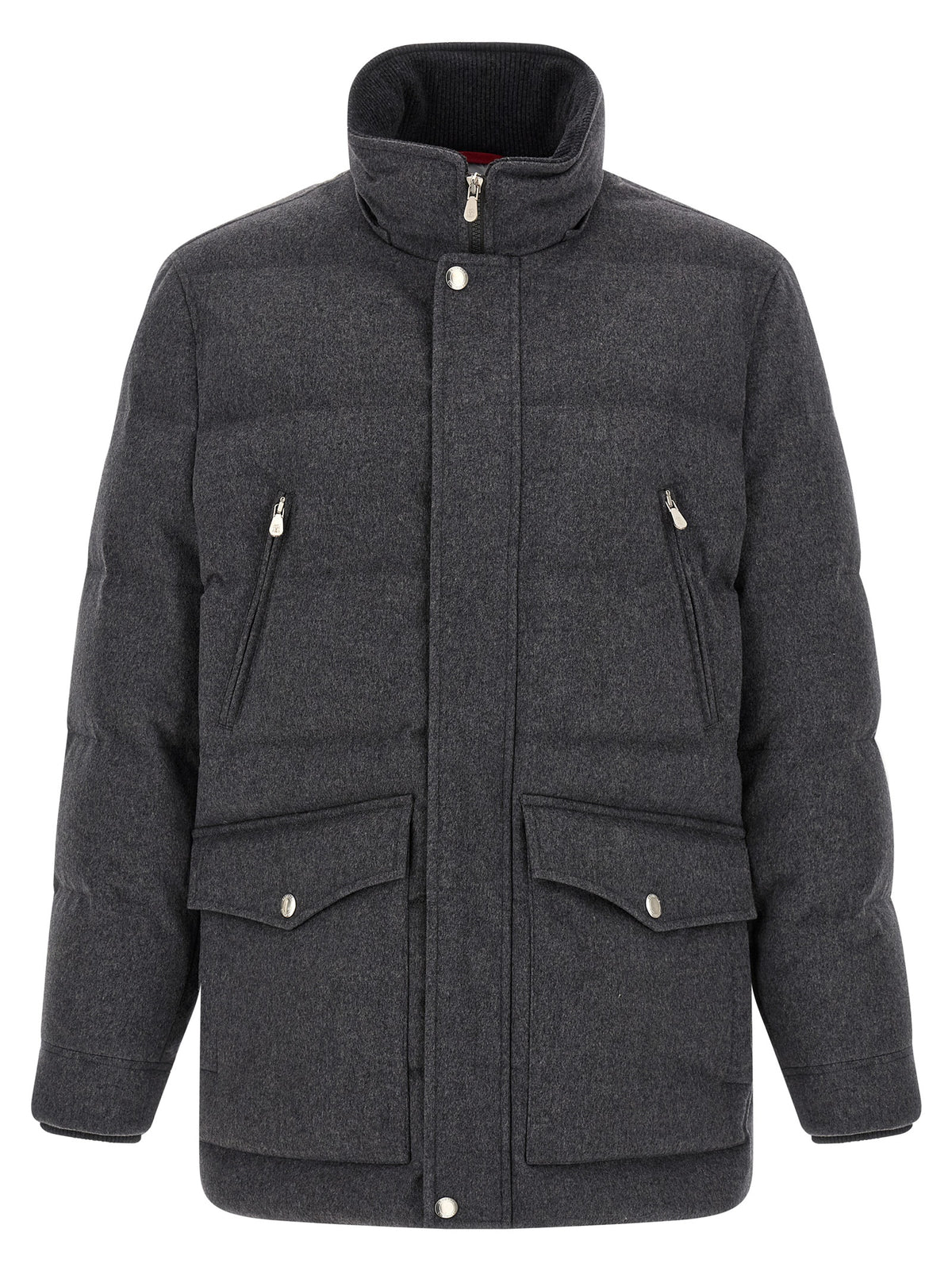Gray Wool Parka