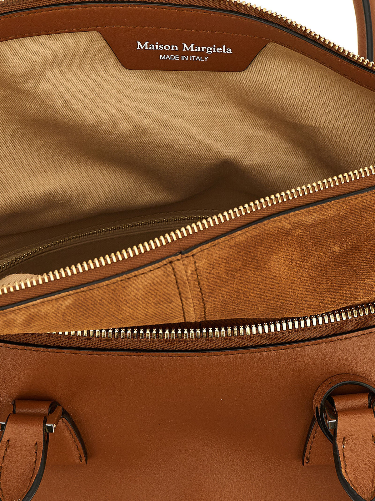 Brown Calfskin Shoulder Bag