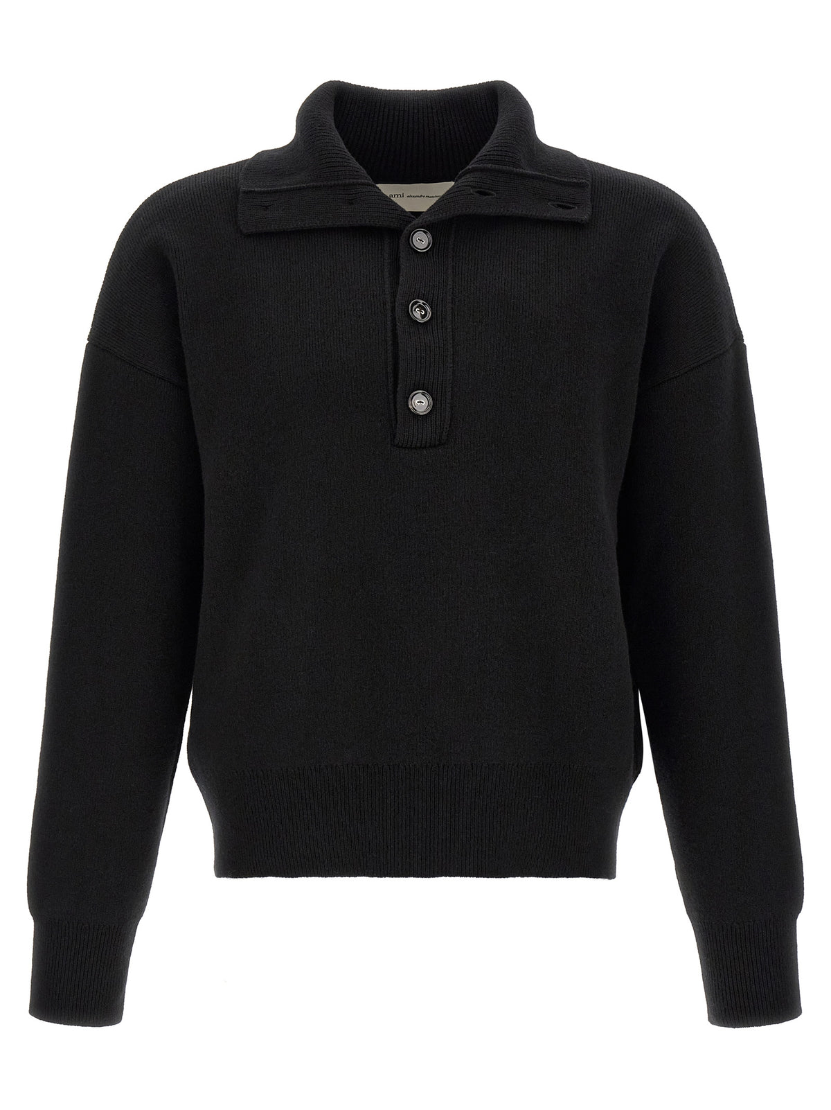 Black Wool Cardigan