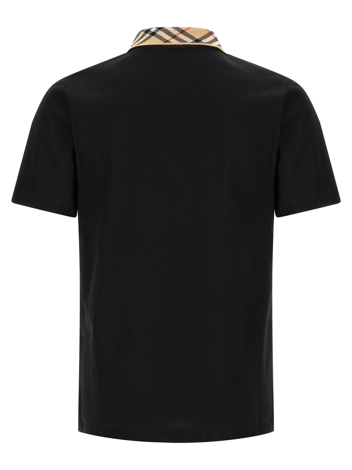 Black Cotton Polo Shirt