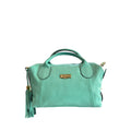 Turquoise Cowhide Handbag