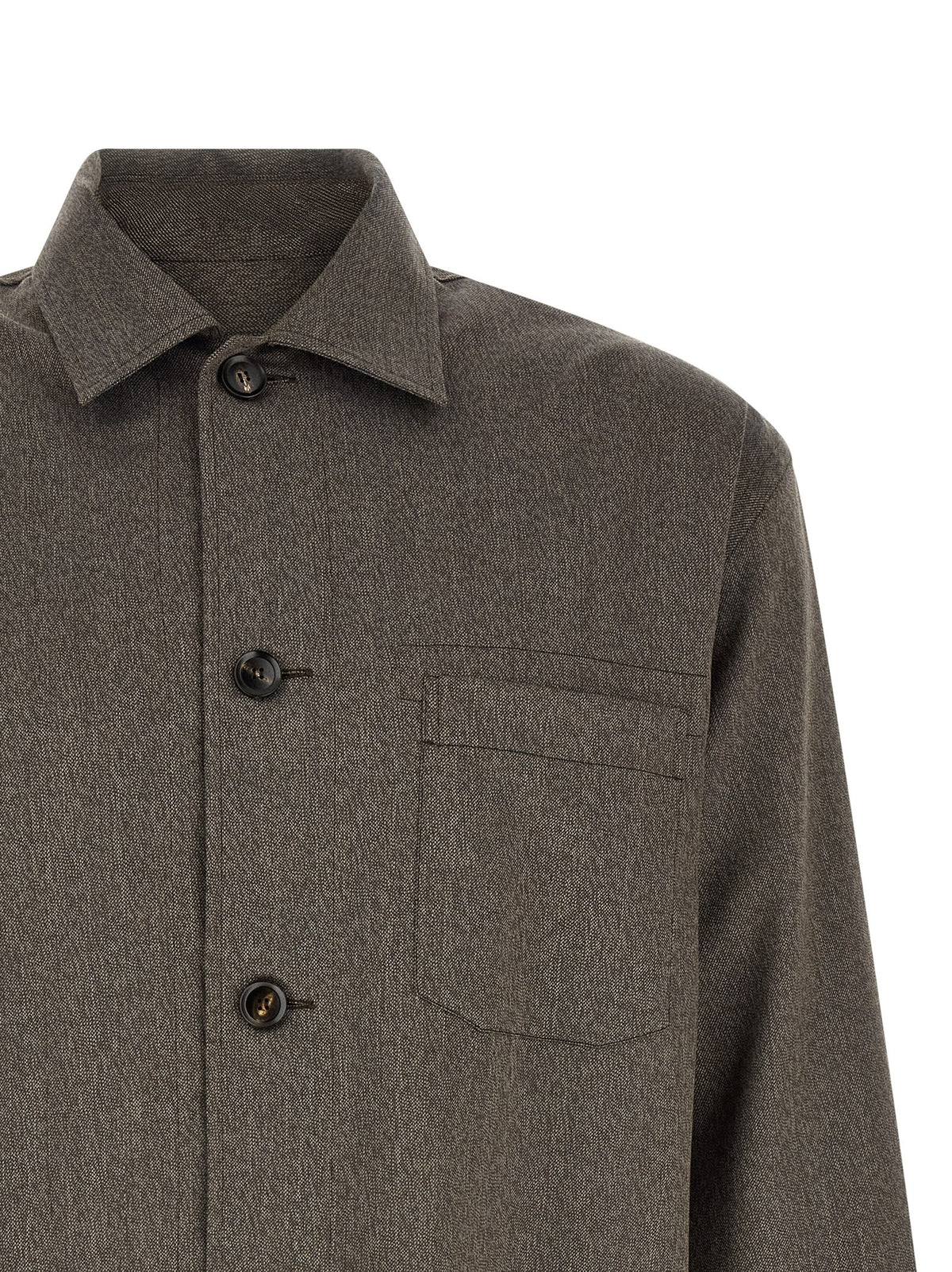 Brown Wool Blouse