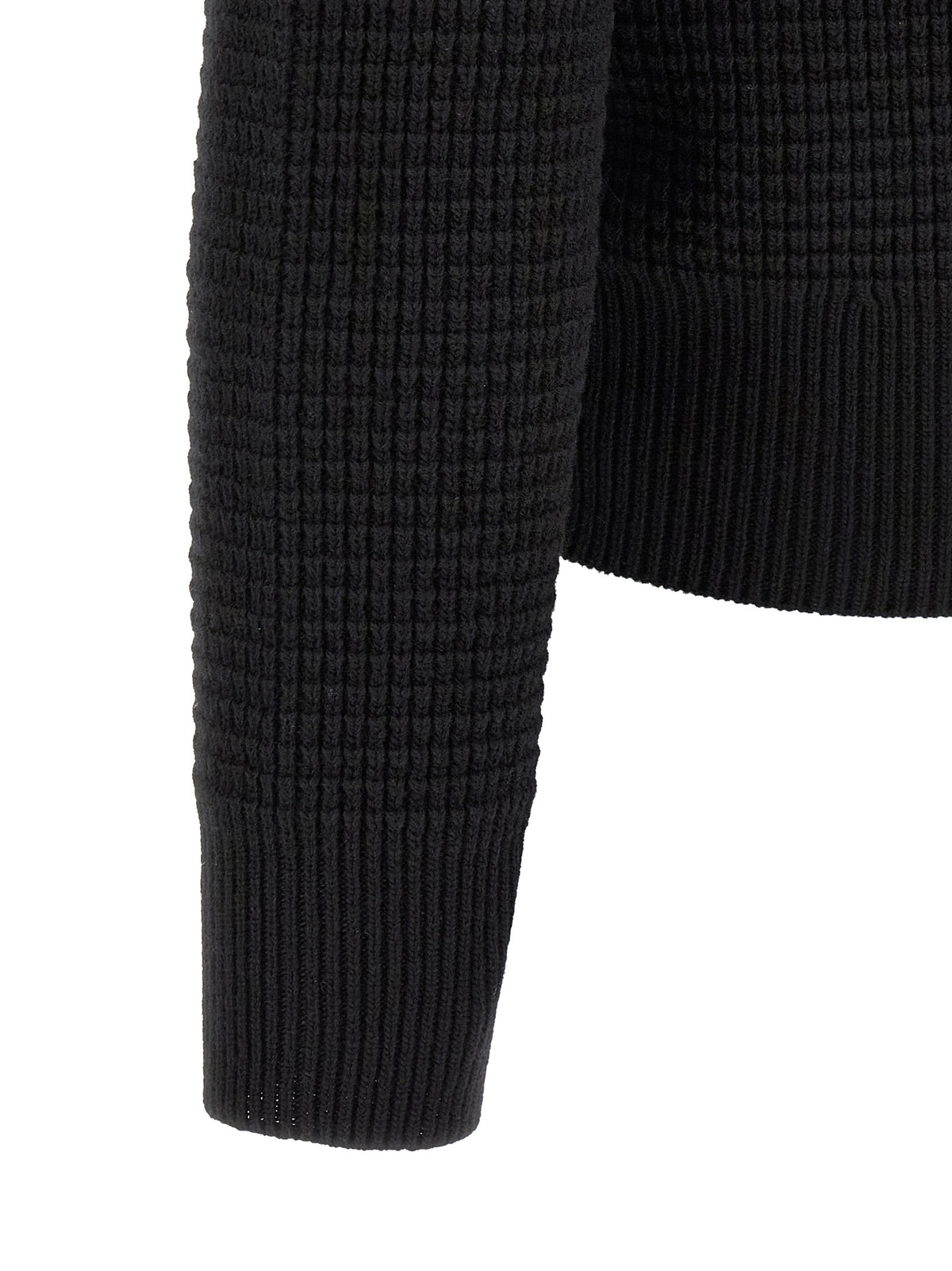 Black Polyamide Cardigan