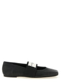Black Lamb Leather Ballet Flats