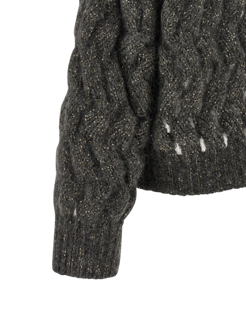 Gray Wool Cardigan