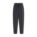 Black Wool Oves Aries Casual Pants