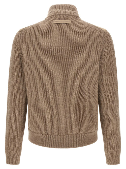 Beige Cashmere Cardigan