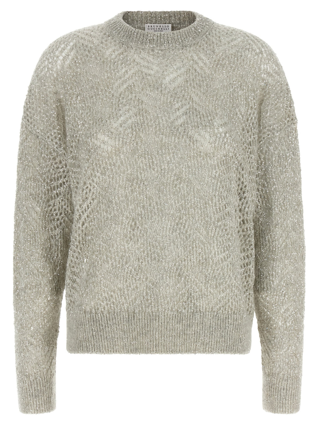Gray Polyamide Cardigan