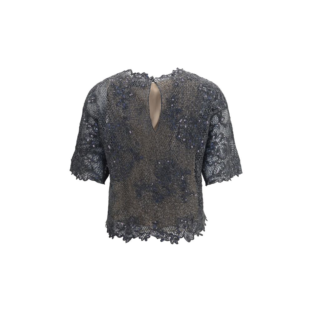 Gray Mohair Pattern Shirt