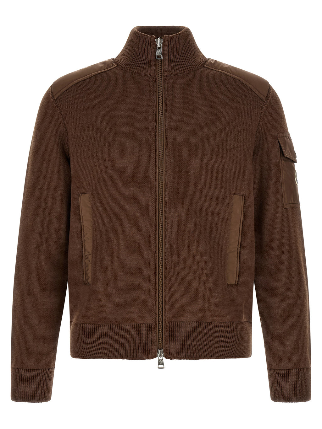 Brown Polyamide Cardigan