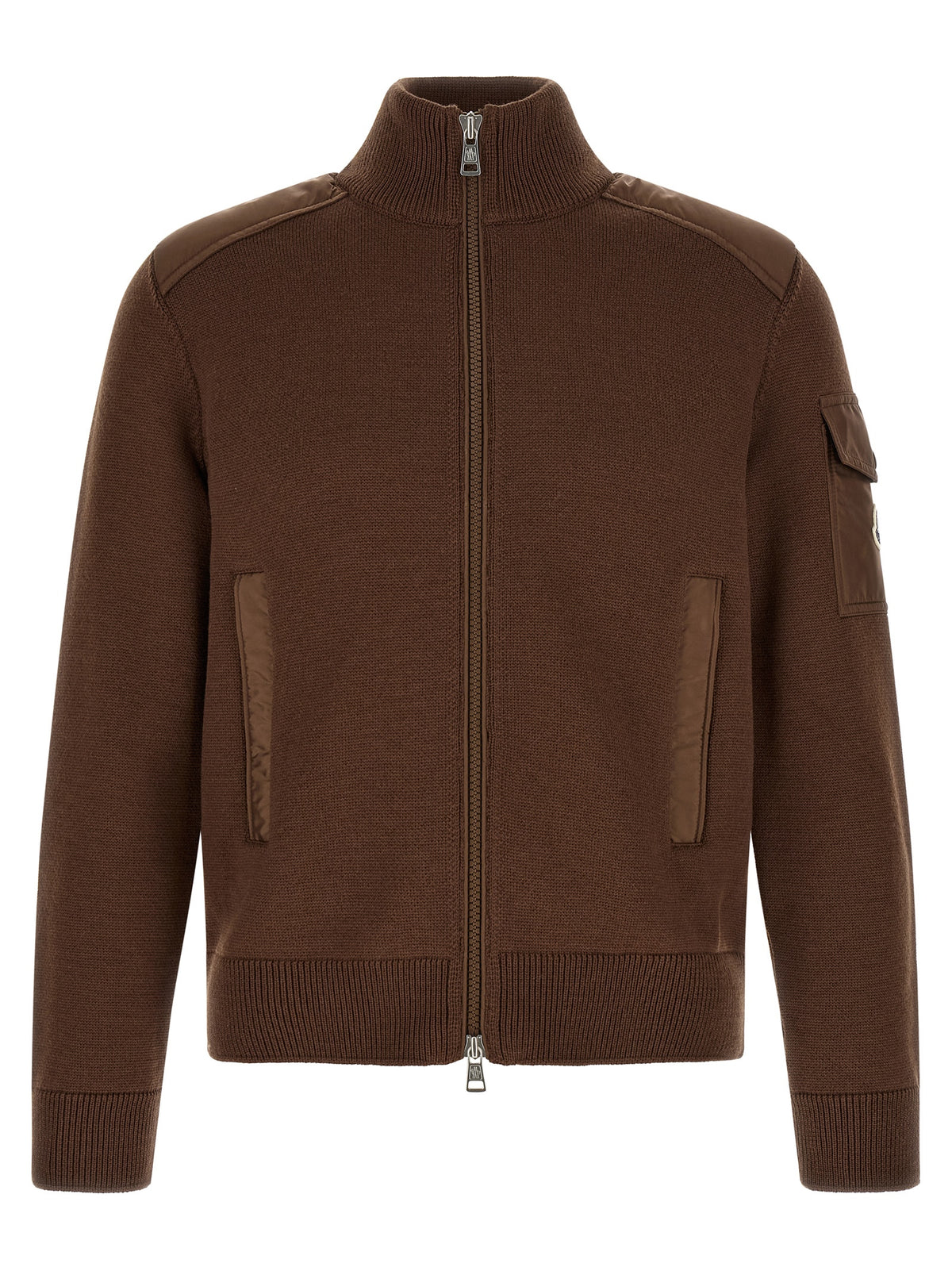 Brown Polyamide Cardigan