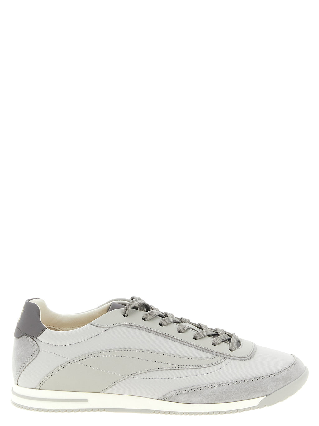 Gray Polyethylene Low Top Sneakers