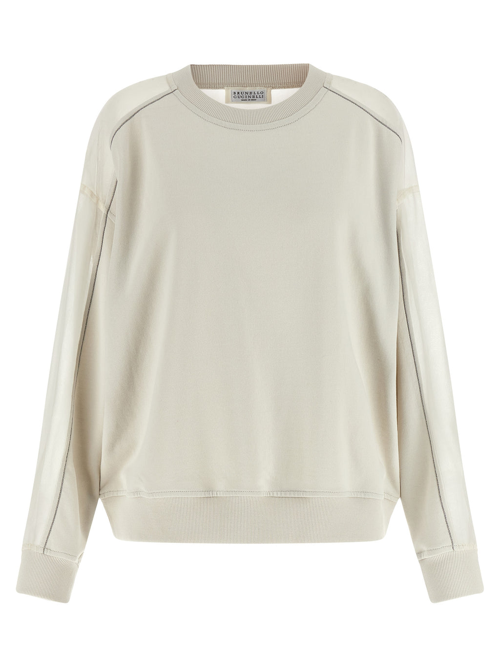 White Cotton Sweatshirt