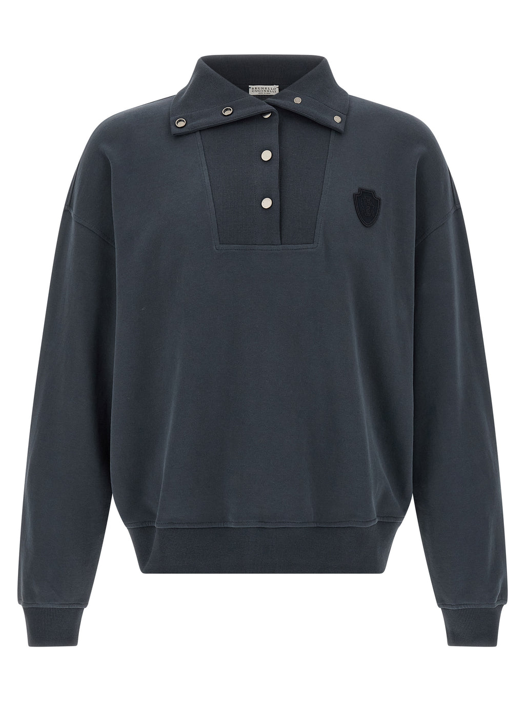 Blue Cotton Sweatshirt