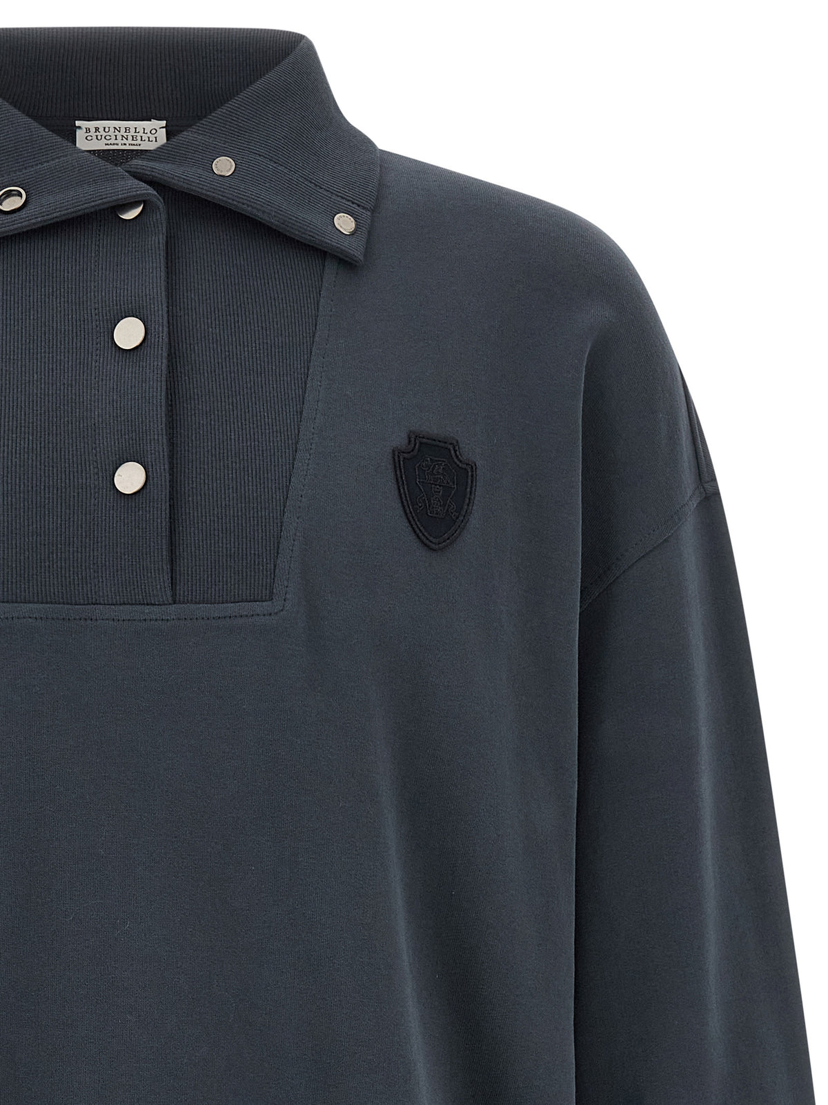 Blue Cotton Sweatshirt