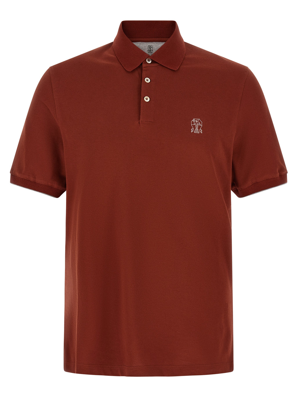 Red Cotton Polo Shirt