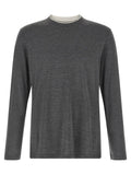 Gray Silk T-Shirt