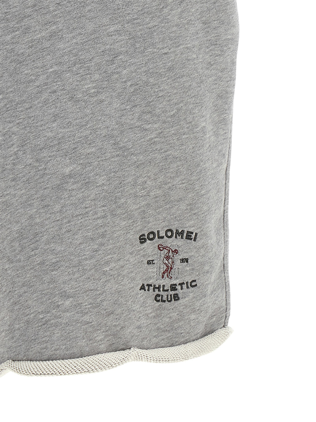 Gray Cotton Bermuda Shorts