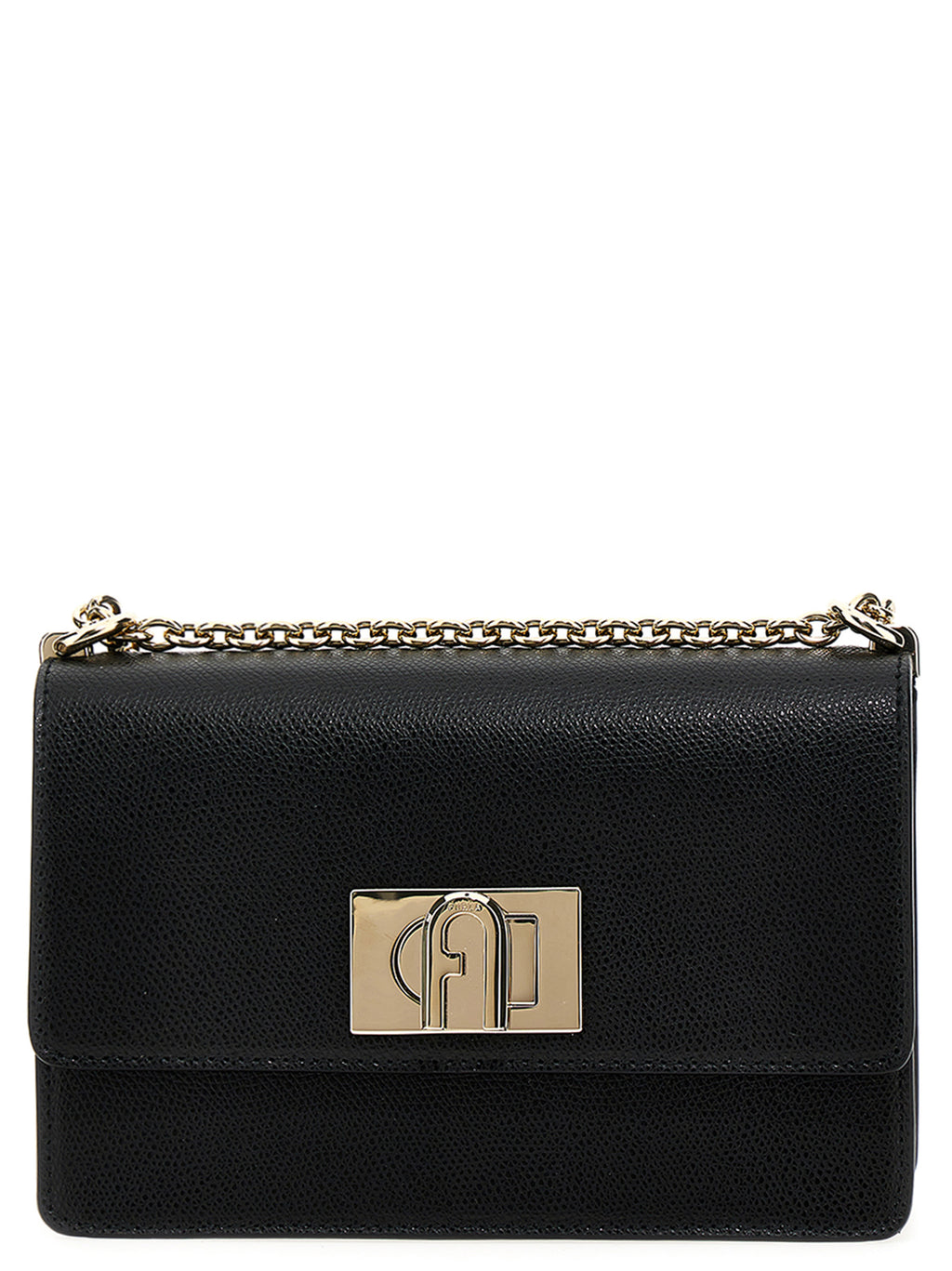Black Leather Crossbody Bag