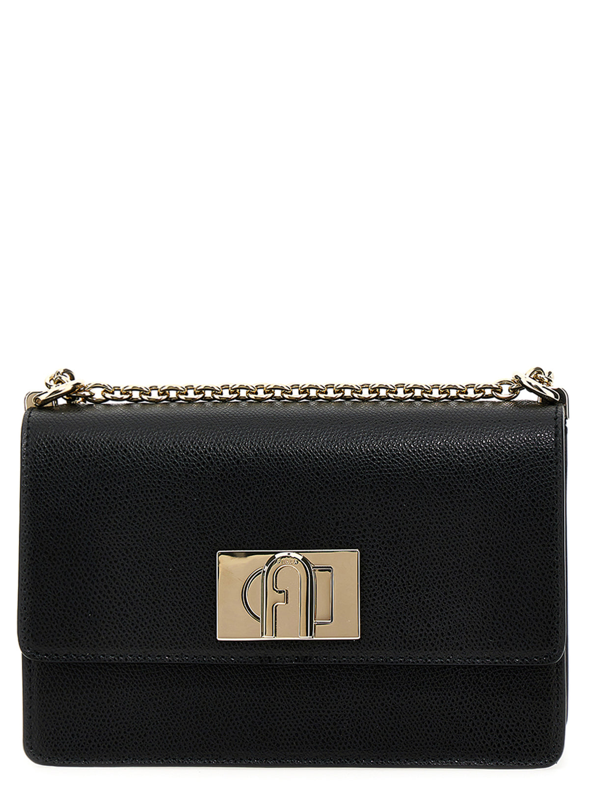 Black Leather Crossbody Bag