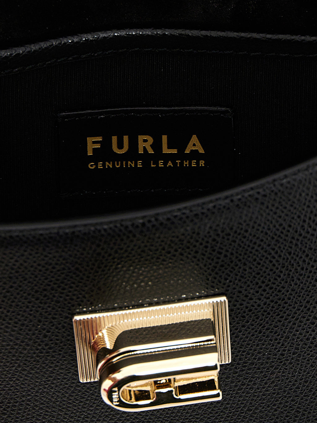 Black Leather Crossbody Bag