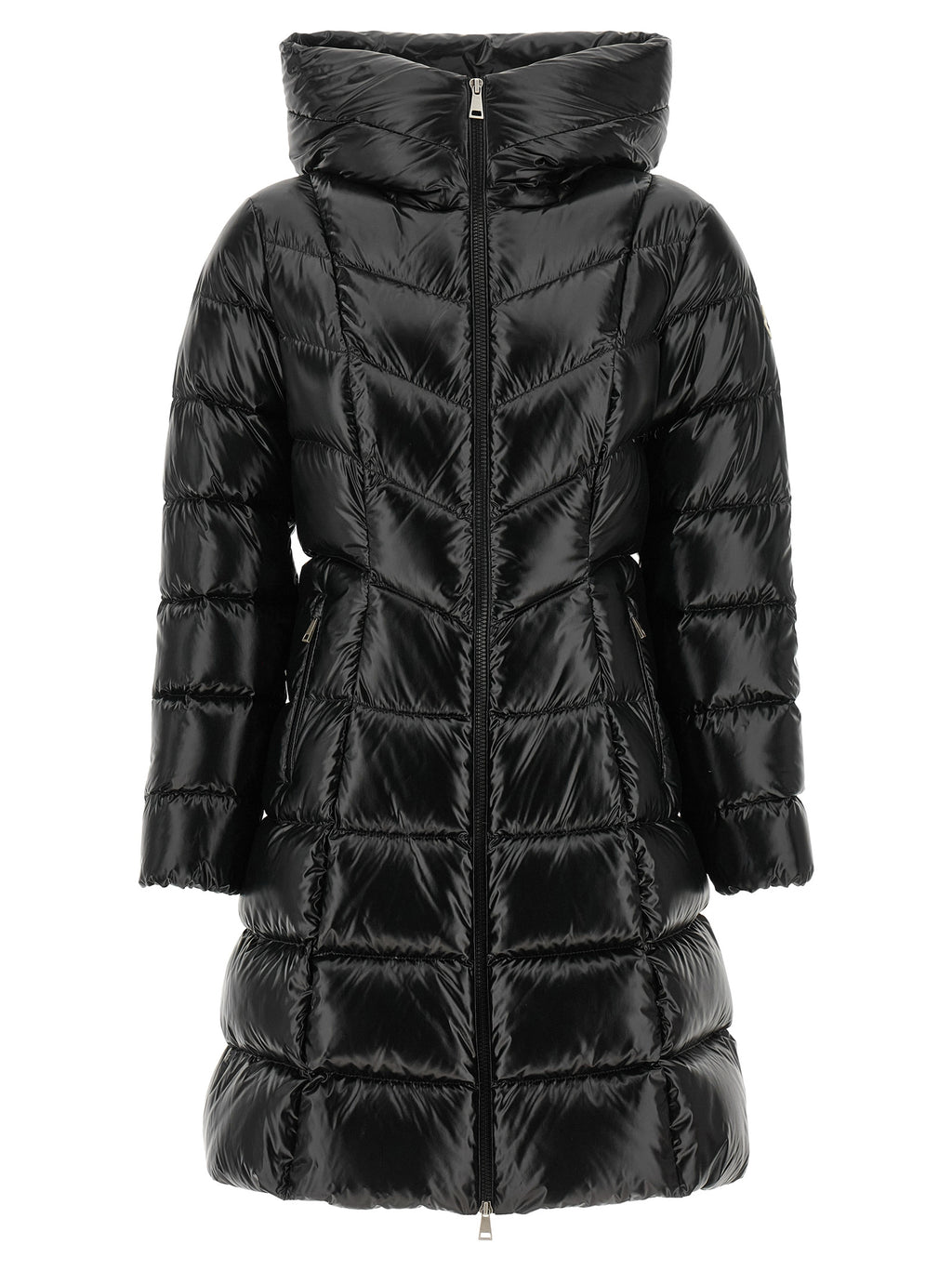 Black Polyamide Full-Length Jacket