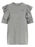Gray Cotton Short Dress