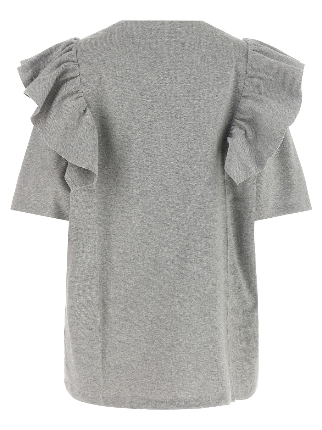 Gray Cotton Short Dress