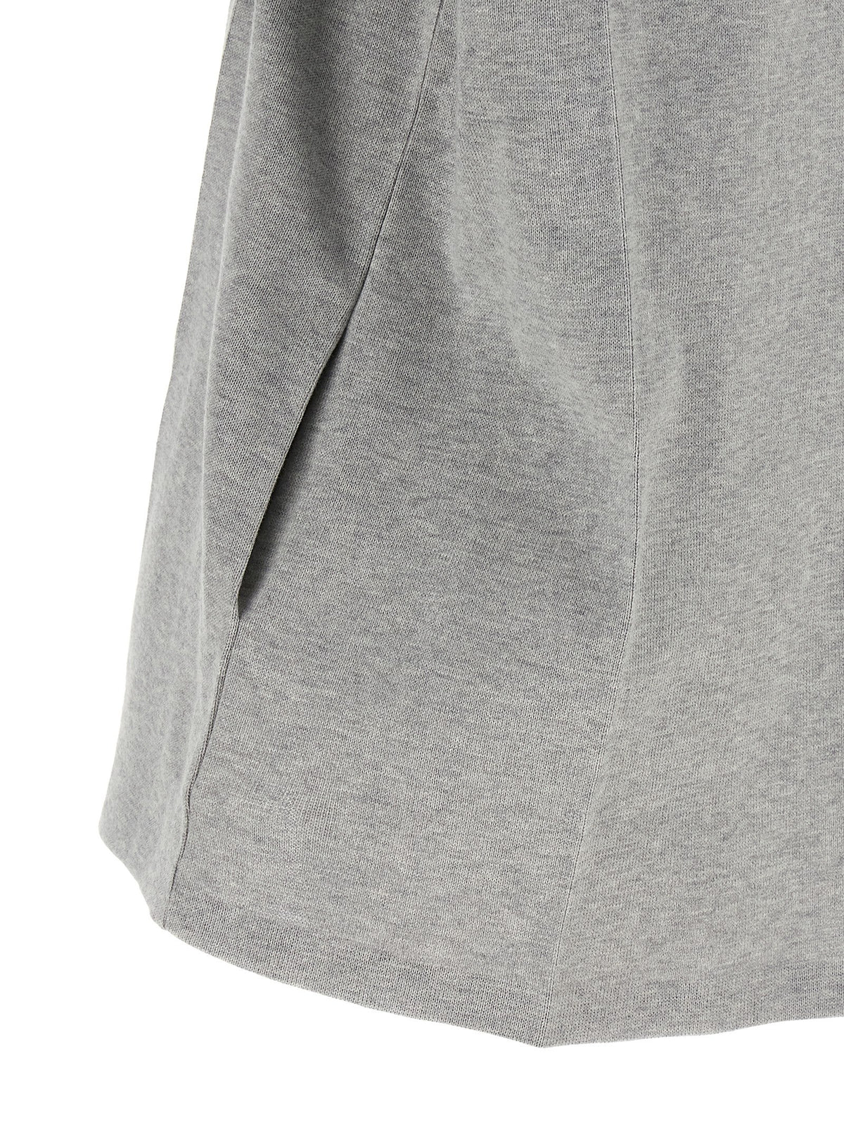 Gray Cotton Short Dress