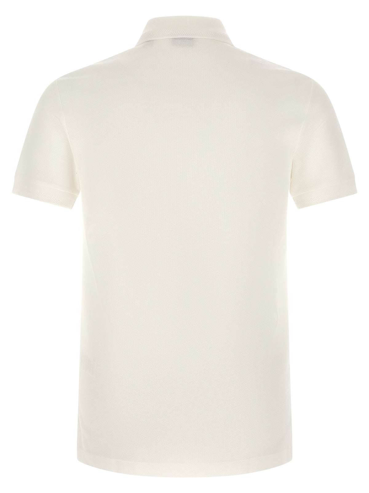 White Cotton Polo Shirt