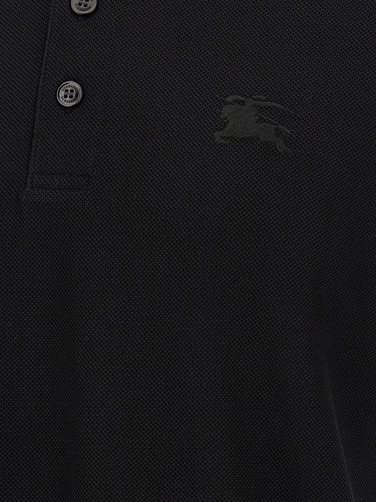 Black Cotton Polo Shirt