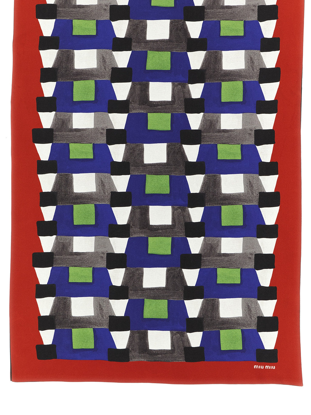 Multicolor Silk Scarf