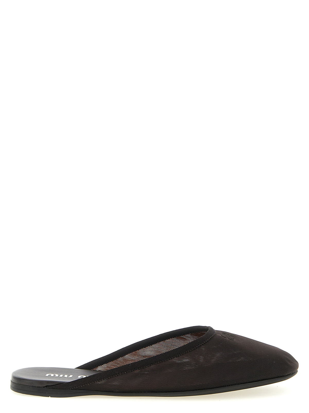 Black Recycled Polyester Flats