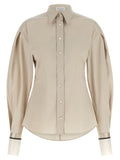 Beige Cotton Blouse