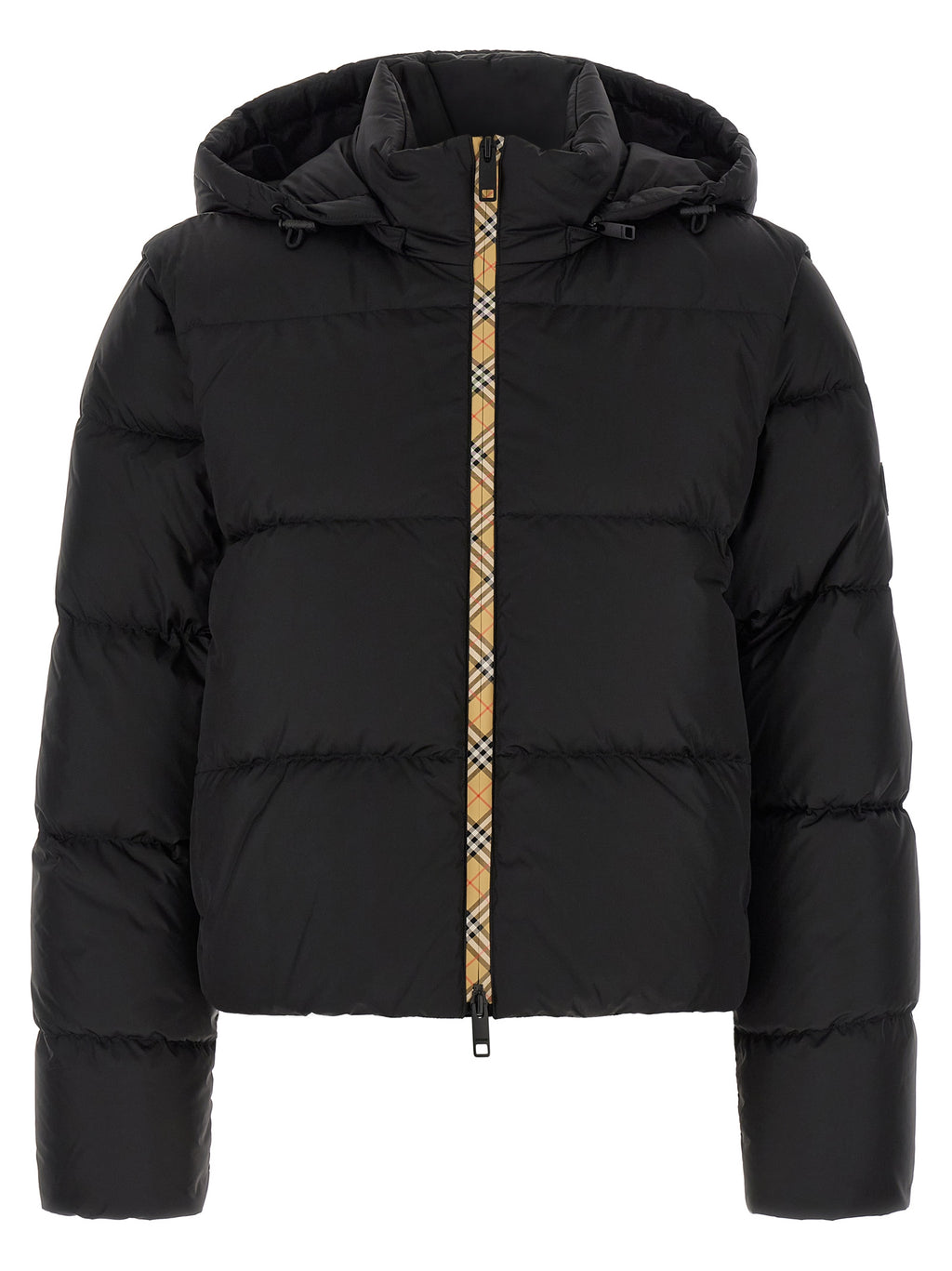 Black Polyamide Sleeveless Jacket