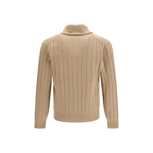 Beige Cashmere Cardigan