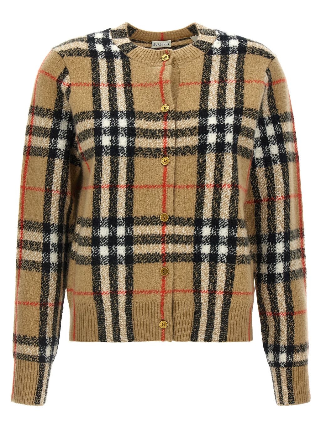 Beige Cashmere Cardigan