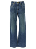 Blue Cotton Relaxed Fit Jeans