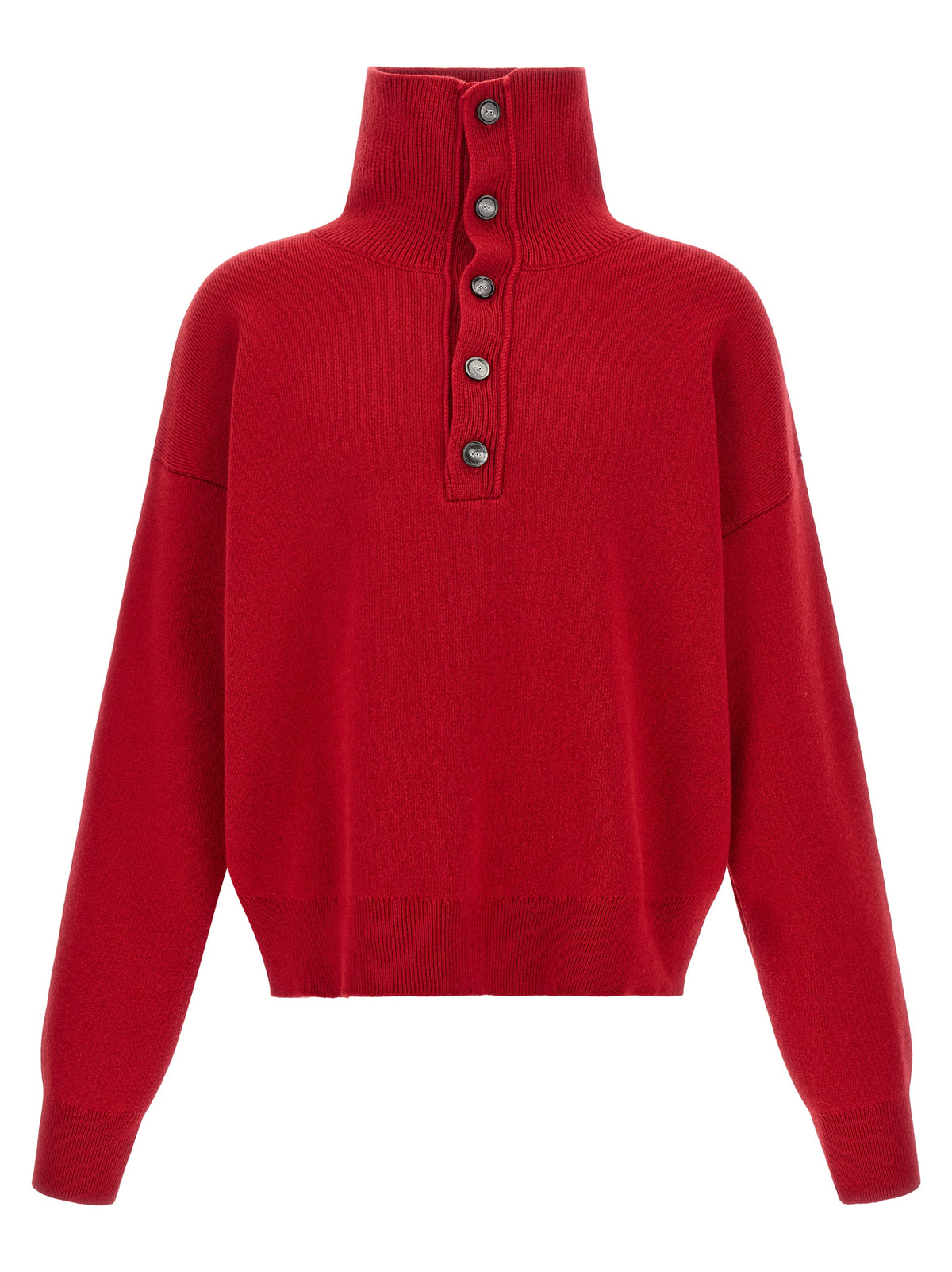 Red Wool Cardigan