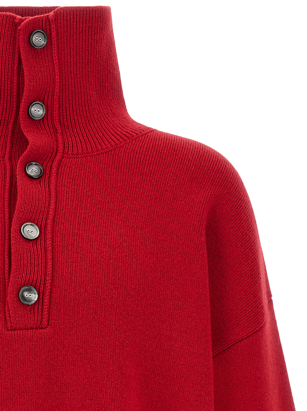 Red Wool Cardigan