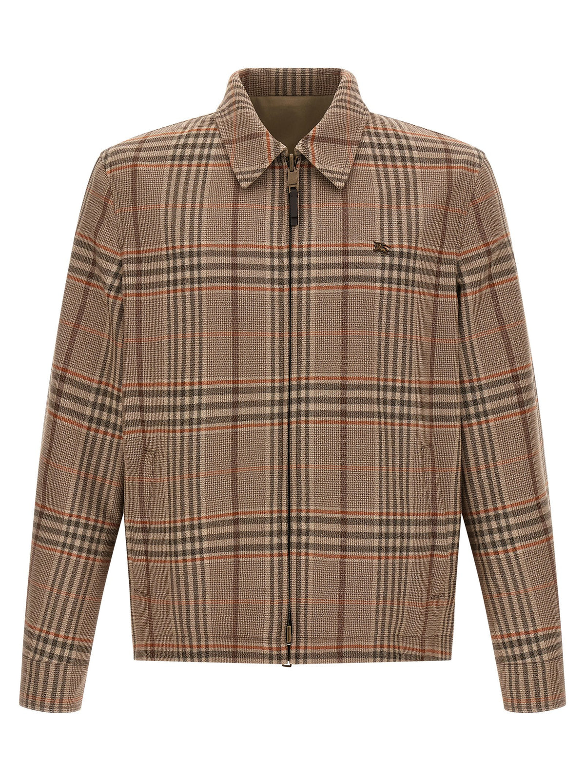 Beige Wool Shell Jacket
